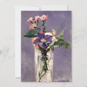 Edouard Manet - Nelken und Klematis, Karte