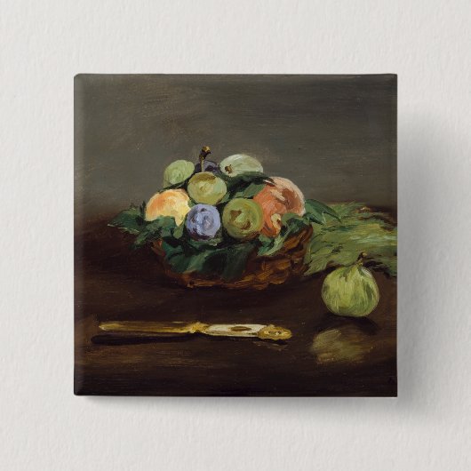 Edouard Manet - Obstkorb Button (Vorderseite)