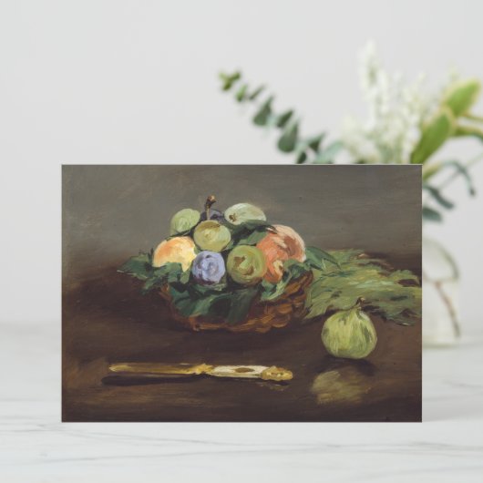 Edouard Manet - Obstkorb Einladung (Stehend Vorderseite)