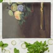 Edouard Manet - Obstkorb Geschirrtuch (Gefaltet)