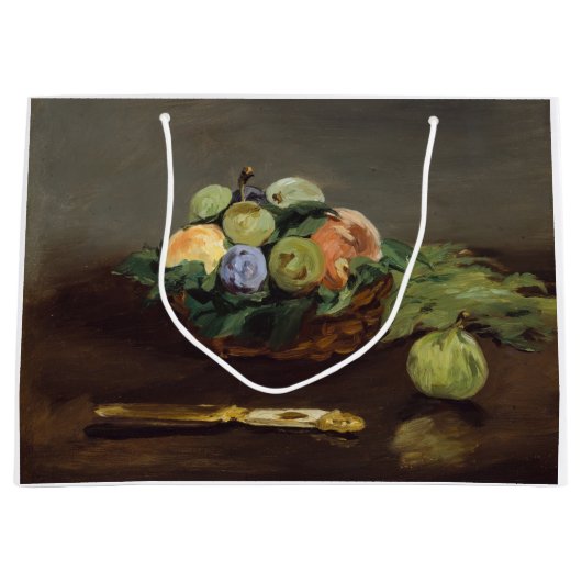 Edouard Manet - Obstkorb Große Geschenktüte (Vorderseite)