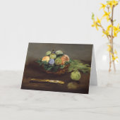 Edouard Manet - Obstkorb Karte (Gelbe Blume)