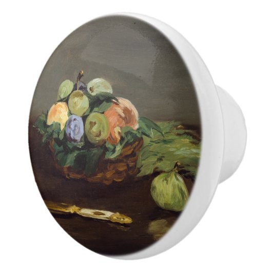 Edouard Manet - Obstkorb Keramikknauf (Rechts)