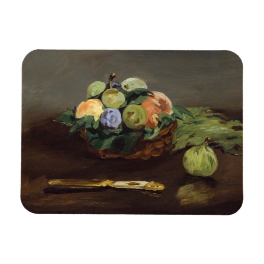 Edouard Manet - Obstkorb Magnet (Horizontal)