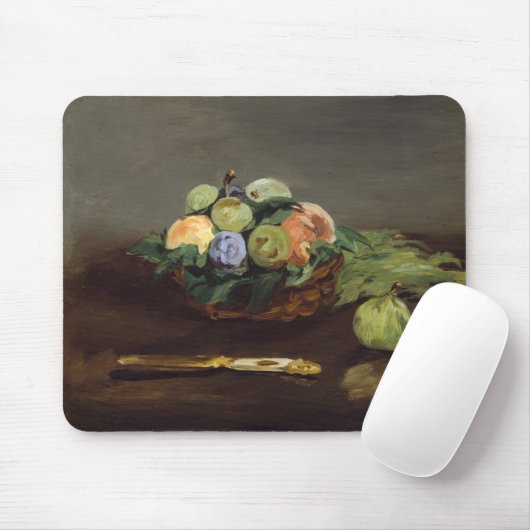Edouard Manet - Obstkorb Mousepad (Mit Mouse)