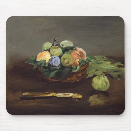 Edouard Manet - Obstkorb Mousepad (Vorne)