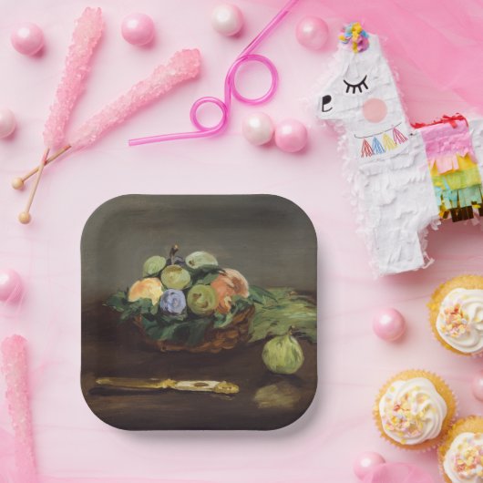 Edouard Manet - Obstkorb Pappteller (Party)