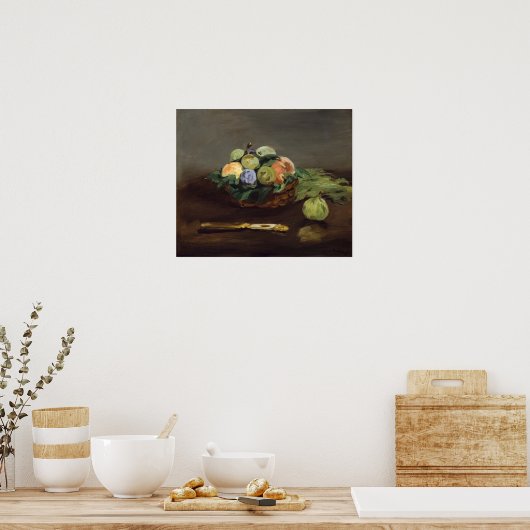 Edouard Manet - Obstkorb Poster (Küche)