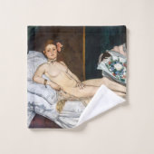 Edouard Manet - Olympia Badhandtuch Set (Waschlappen)