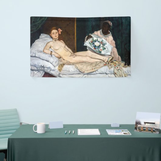 Edouard Manet - Olympia Banner (Messeveranstaltung)