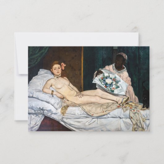 Edouard Manet - Olympia Dankeskarte (Vorderseite)