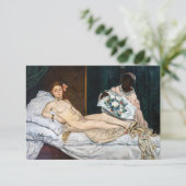 Edouard Manet - Olympia Dankeskarte (Stehend Vorderseite)