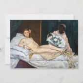 Edouard Manet - Olympia Einladung (Vorderseite)