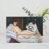 Edouard Manet - Olympia Einladung (Stehend Vorderseite)