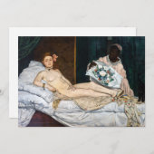 Edouard Manet - Olympia Einladung (Vorne/Hinten)