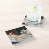 Edouard Manet - Olympia Glasuntersetzer (Schrägansicht)