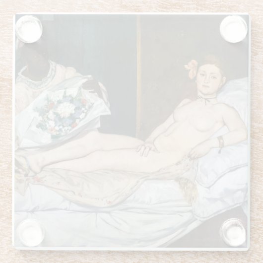 Edouard Manet - Olympia Glasuntersetzer (Rückseite)