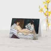 Edouard Manet - Olympia Karte (Gelbe Blume)