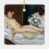 Edouard Manet - Olympia Keramikornament (Rückseite)
