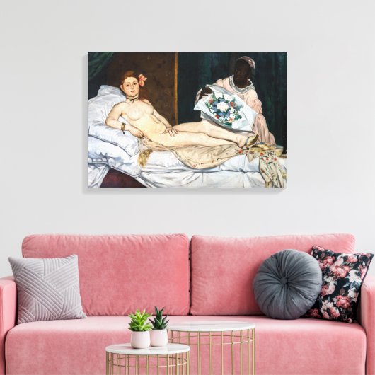 Edouard Manet - Olympia Leinwanddruck (Insitu (Wohnzimmer))
