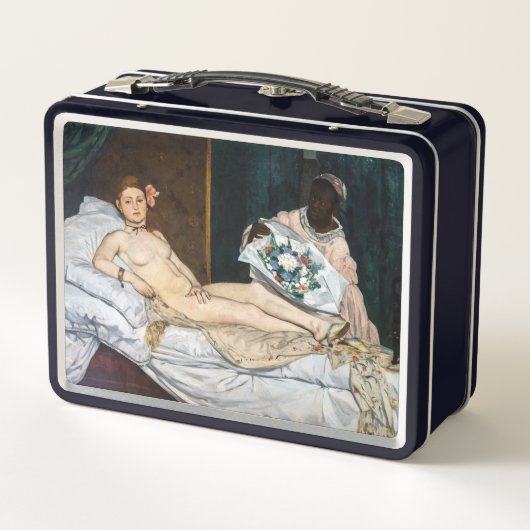 Edouard Manet - Olympia Metall Brotdose (Rückseite)