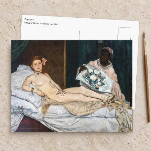 Edouard Manet - Olympia Postkarte