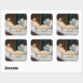 Edouard Manet - Olympia Quadratischer Aufkleber (Blatt)