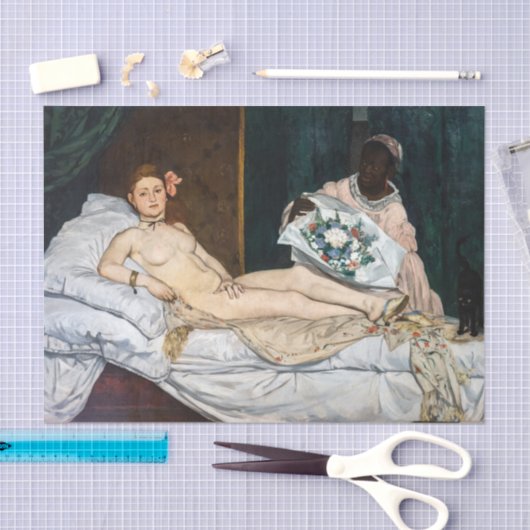 Edouard Manet - Olympia Seidenpapier (Handwerk)