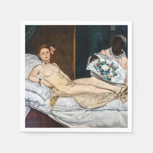 Edouard Manet - Olympia Serviette (Vorderseite)