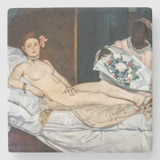 Edouard Manet - Olympia Steinuntersetzer (Vorderseite)