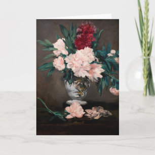 Edouard Manet - Päonienvase auf kleinem Sockel Karte