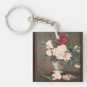 Édouard Manet Peonies in a Vase Acrylic Keychain Schlüsselanhänger (Vorderseite)