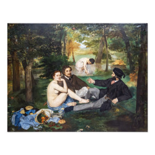 Edouard Manet - Picknick im Grünen Fotodruck