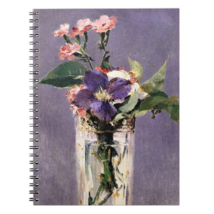 Edouard Manet - Pinks und Clematis, Notizblock