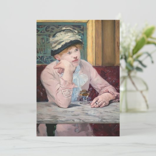 Edouard Manet - Plum Brandy Dankeskarte (Stehend Vorderseite)