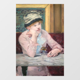 Edouard Manet - Plum Brandy Fensteraufkleber