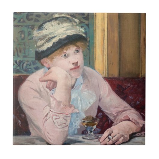 Edouard Manet - Plum Brandy Fliese (Vorderseite)