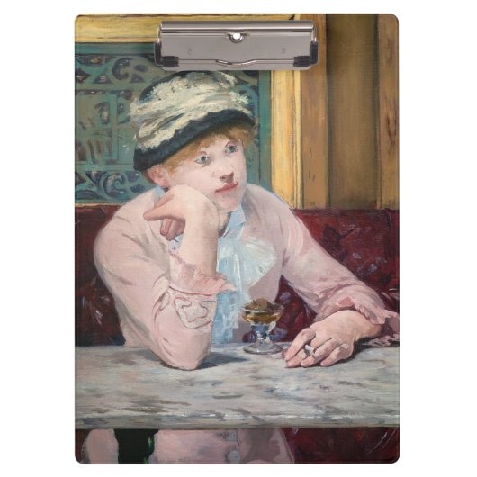 Edouard Manet - Plum Brandy Klemmbrett (Vorderseite)