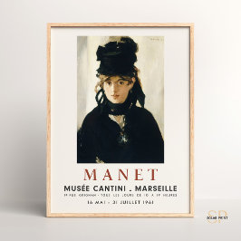 Édouard Manet Portrait Berthe Morisot Art Print Poster
