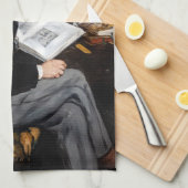 Edouard Manet - Portrait von Emile Zola Geschirrtuch (Viertel Falte)