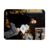 Edouard Manet - Portrait von Emile Zola Magnet (Horizontal)