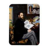 Edouard Manet - Portrait von Emile Zola Magnet (Vertikal)