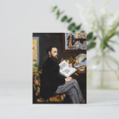Edouard Manet - Portrait von Emile Zola Postkarte (Stehend Vorderseite)