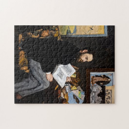 Edouard Manet - Portrait von Emile Zola Puzzle (Horizontal)