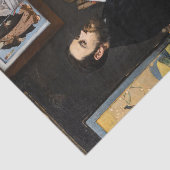 Edouard Manet - Portrait von Emile Zola Seidenpapier (Ausschnitt)