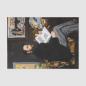Edouard Manet - Portrait von Emile Zola Seidenpapier (Vorderseite)