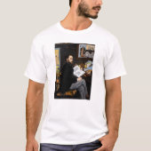 Edouard Manet - Portrait von Emile Zola T-Shirt (Vorderseite)