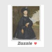 Édouard Manet - Portrait von Madame Brunet Aufkleber (Blatt)