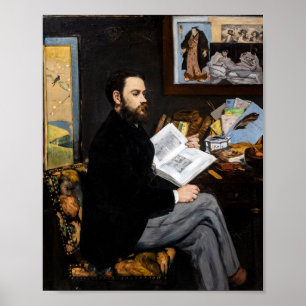 Edouard Manet - Porträt von Emile Zola Poster