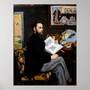 Edouard Manet - Porträt von Emile Zola Poster